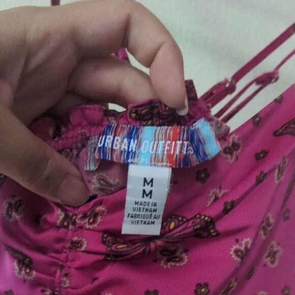 Urban Outfitters Pink Butterfly Print Maxi Dress - Picture 2 of 6